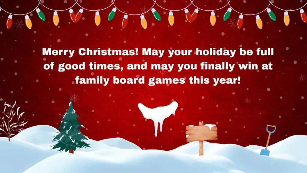 Funny Christmas Wishes for Family Members