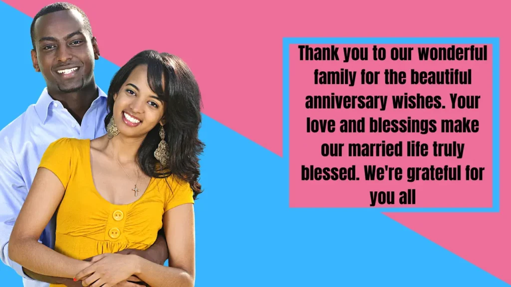 Short Thank You Messages for Anniversary Wishes