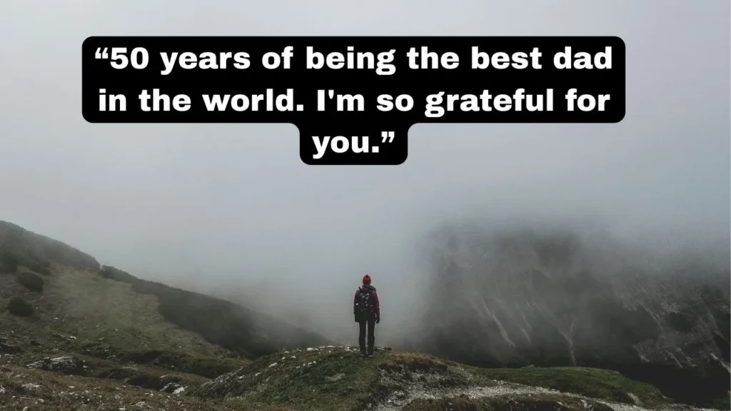 Happy 50th Birthday Messages for Dad