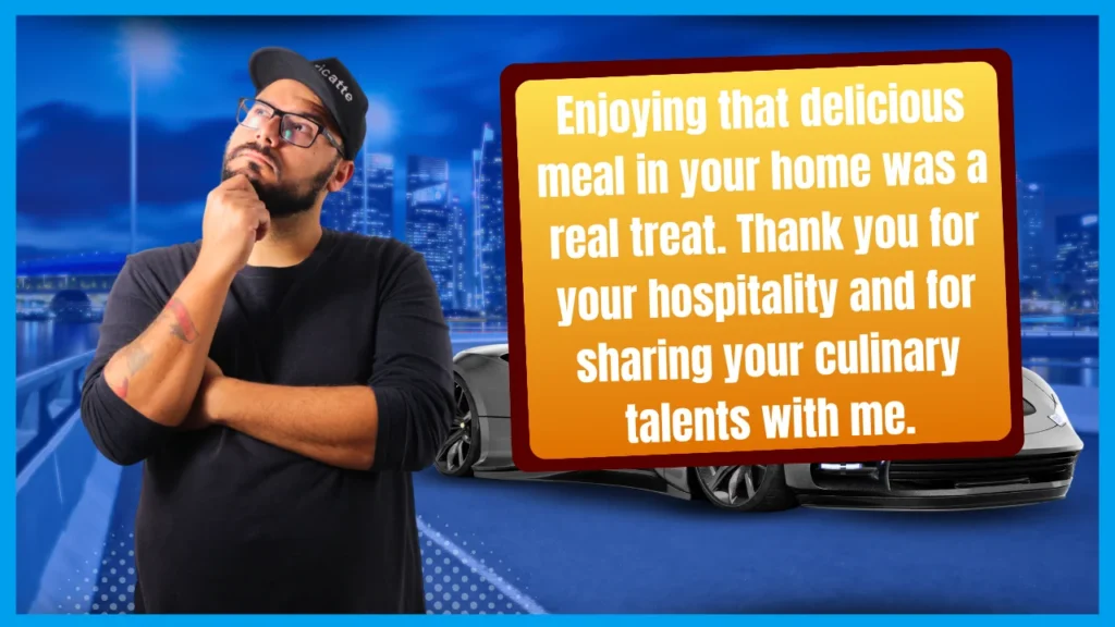 Thank You For Dinner Invitation Messages