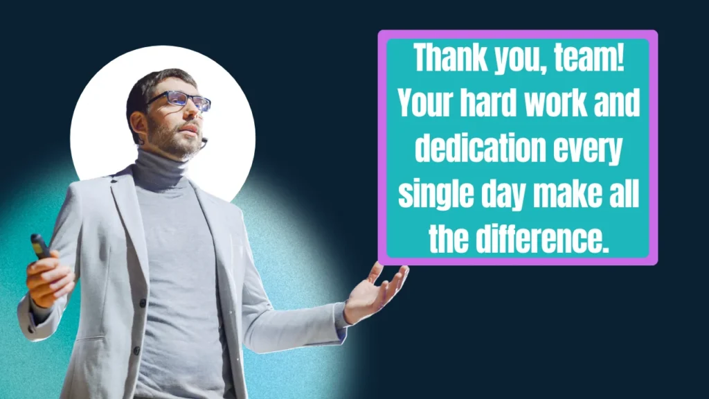 Thank You Messages To The Entire Team