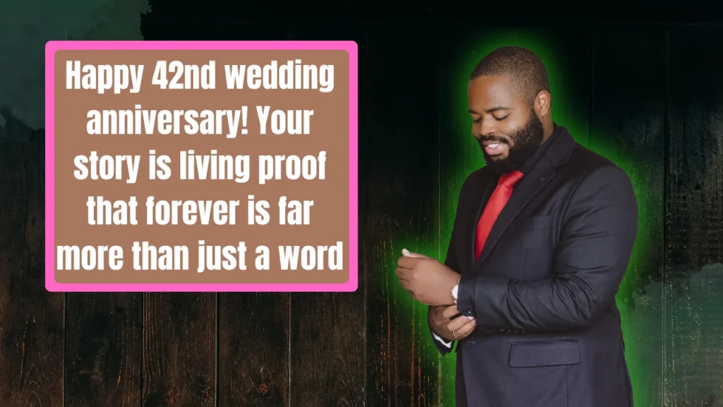Social Media Captions for the 42nd Anniversary
