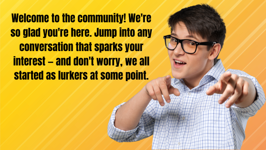 Welcome Messages for Club and Association New Members