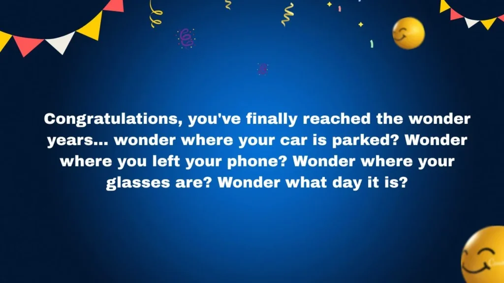 Funny 60th Birthday One Liners About Memory Loss