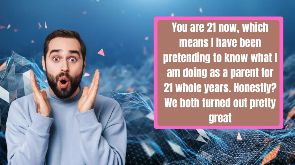 21st Birthday Messages for Different Types of Sons