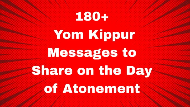 180+ Yom Kippur Messages to Share on the Day of Atonement