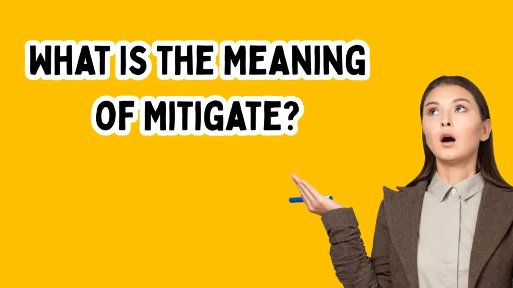 What Is the Meaning of Mitigate?