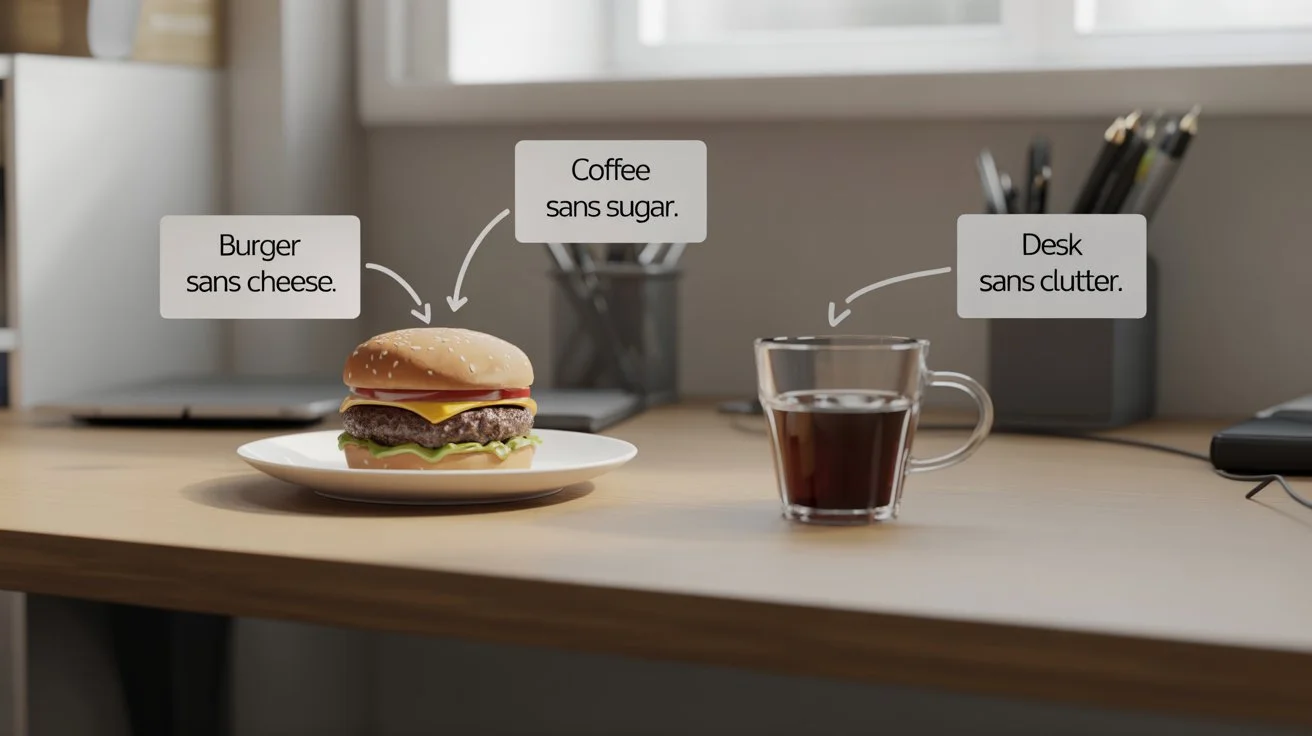 Sans Meaning in English: What It Really Means